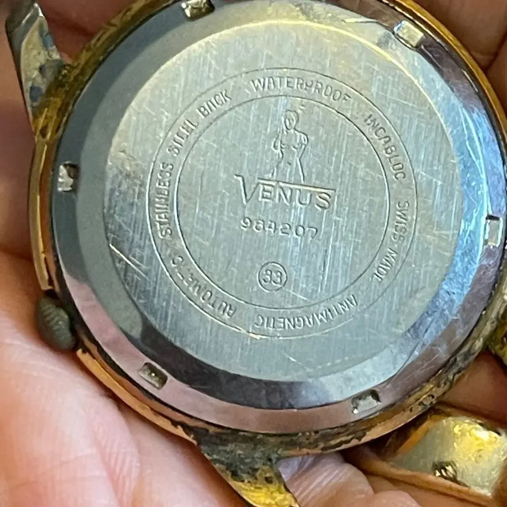 RARE Vintage Venus Routermaster 25 Rubis Wristwatch PARTS ONLY